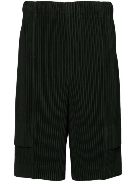 Homme Plissé Issey Miyake Cargo pleated Shorts Green HP46JF172