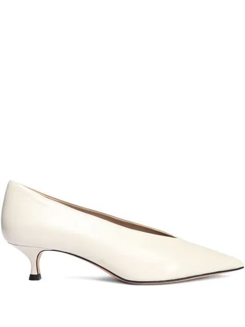 Le Monde Beryl Babouche calf leather pumps Neutrals BKTNPLECR
