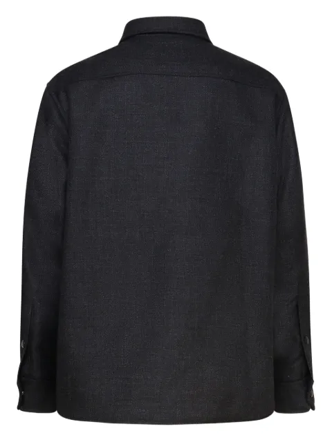 Valentino Garavani VLogo padded shirt jacket Black VCIO068JB