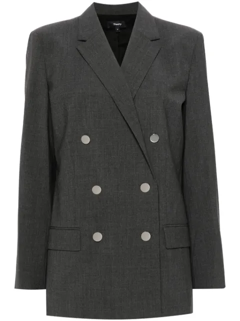 Theory double-breasted blazer Grey O0601103
