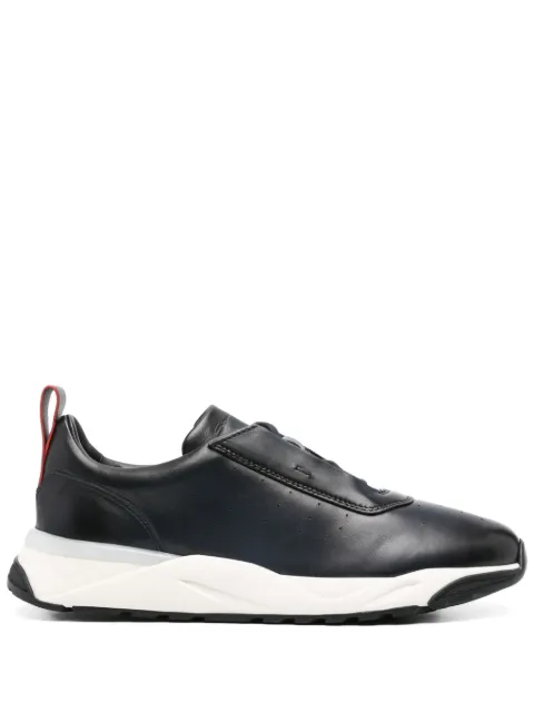 Santoni leather sneakers Blue MBIM22027BINTGON