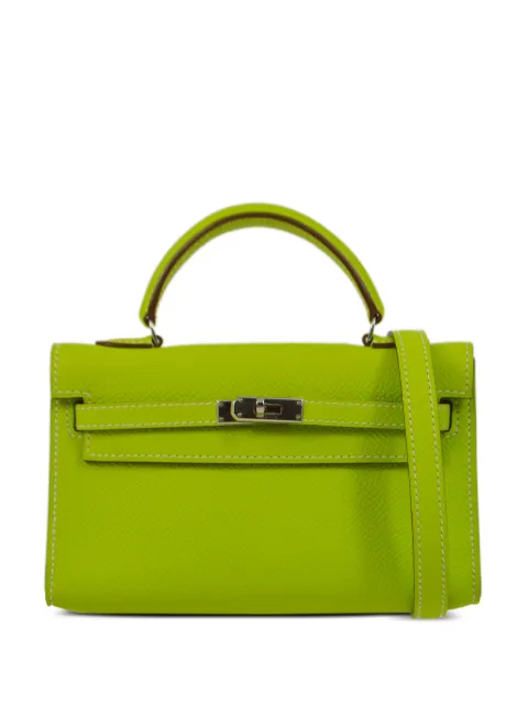Hermès Pre-Owned 2011 Tiny Kelly two-way handbag Green SQUAREO