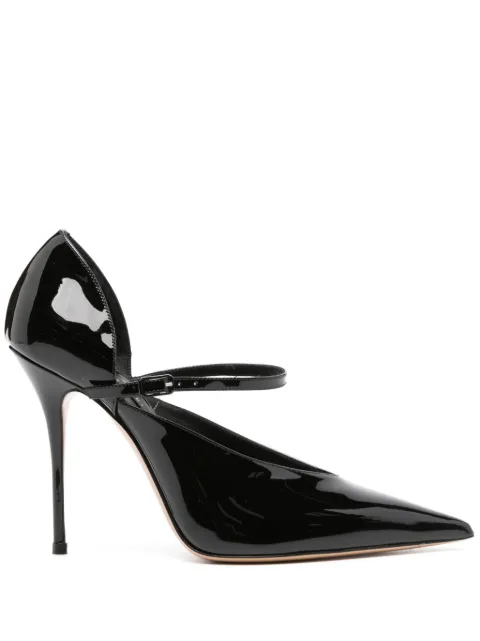 Casadei 100mm Scarlet Jolly leather pumps Black 1F965Y1001TIFFA