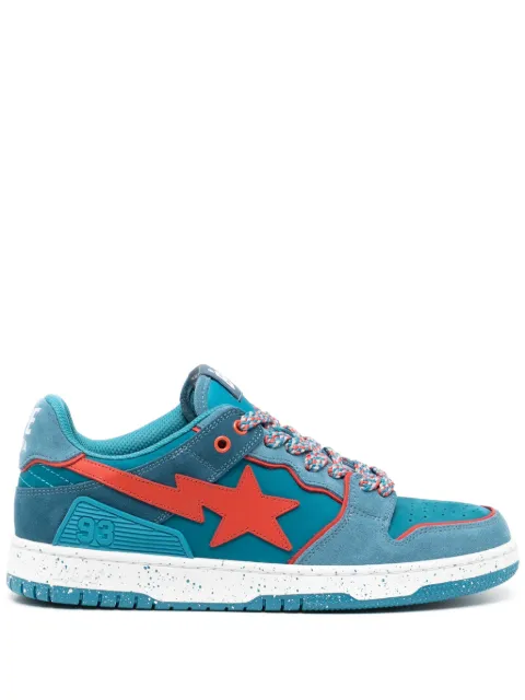 A BATHING APE® Sk8 Sta panelled sneakers Blue 001FWK301326M