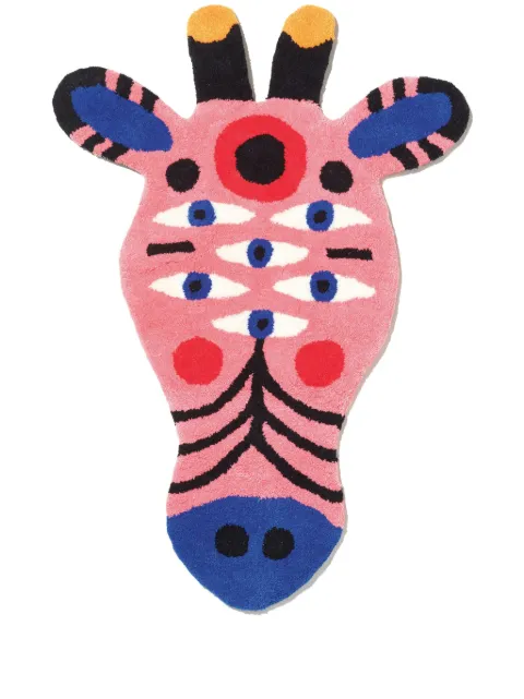 Qeeboo Oggian Gira animal-shaped carpet (102cm x 66cm) Pink 42106GRM