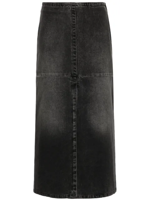 MM6 Maison Margiela denim midi skirt Grey S62ME0009M30009
