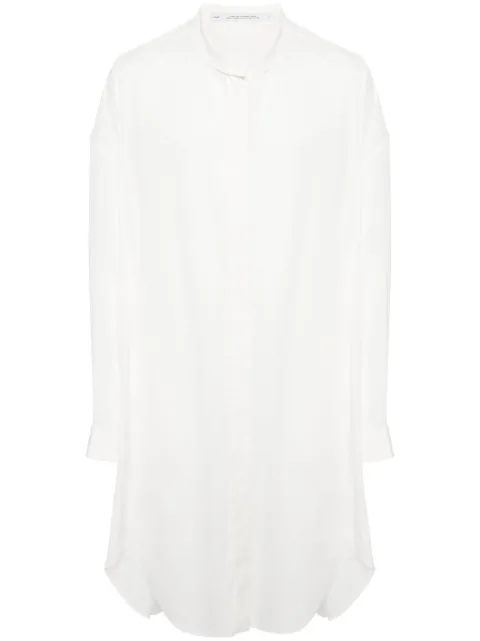 Julius drop-shoulder poplin shirt White 867SHM5OW