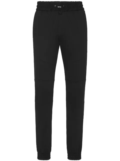 Philipp Plein toggle-fastening track pants Black UADCMRT1459PTE003N