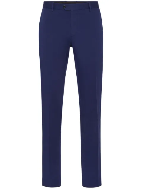 Philipp Plein mid-rise slim-fit chinos Blue UADCMRT1458PTE004N