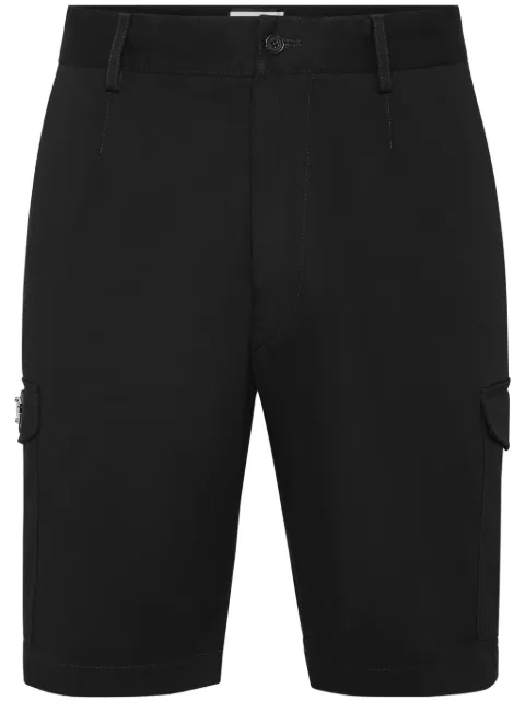 Philipp Plein logo-plaque cargo shorts Black UADCMRT1457PTE004N