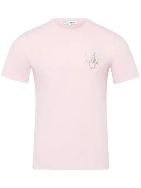 JW Anderson Pigeon organic-cotton T-shirt Pink JT0268PG1677300