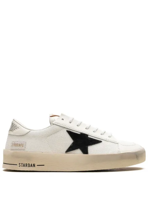 Golden Goose Stardan trainers in white mesh with black suede star White GMF00328F003028