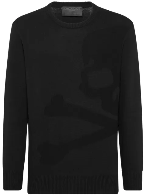Philipp Plein Skull&Bones sweater Black UADCMKO1452PKN002N