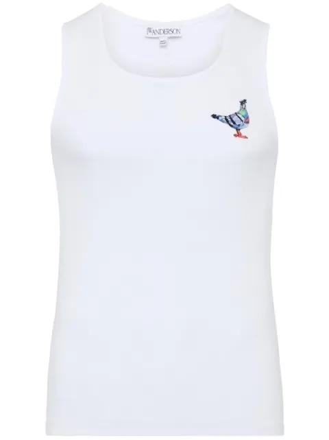 JW Anderson Pigeon jersey tank top White JO0252PG1512001