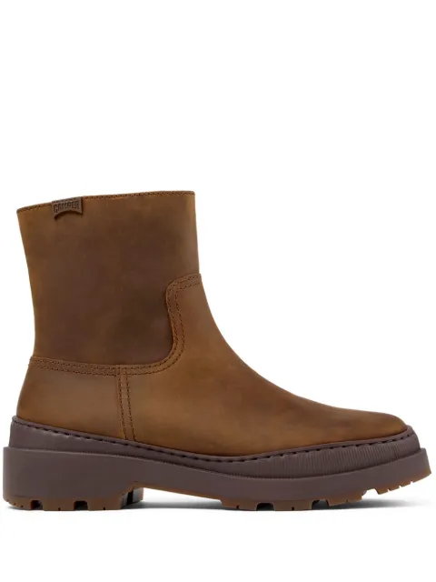Camper round-toe suede boots Brown K400782005