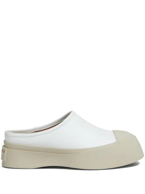 Marni Mary Jane leather mules White SNZW018502P2722