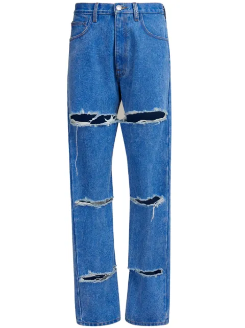 Marni cur-out cotton jeans Blue PAJD0520S0USCW91
