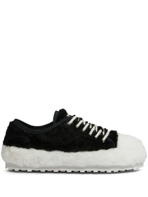 Marni Teddy lace-up sneakers Black SNZU017900P4399