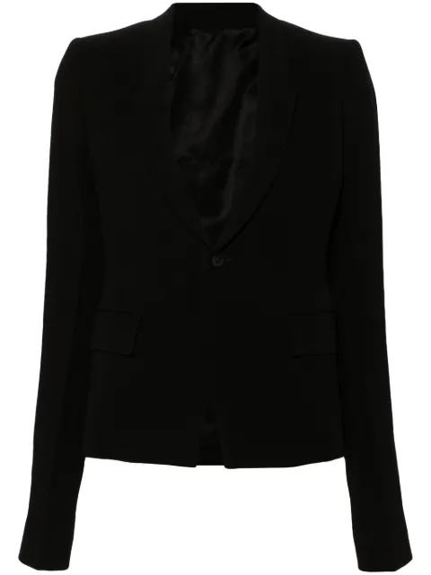Rick Owens single-breasted virgin wool blazer Black RP02D3764WA