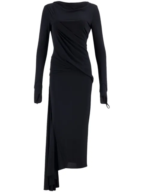 Givenchy asymmetric midi dress Black BW21X3312P