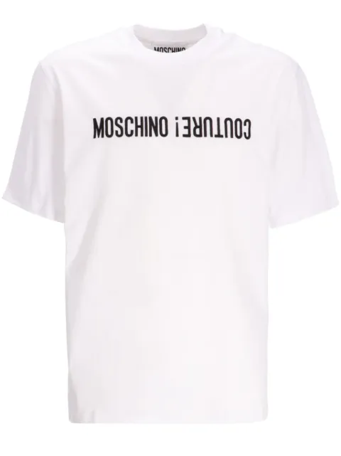 Moschino logo-print cotton T-shirt White 242ZR0703