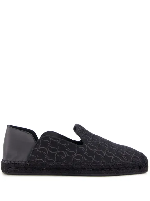 Christian Louboutin Jacquard espadrilles Black 1240716BK01