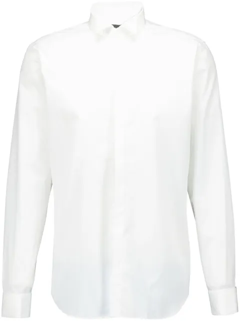 Corneliani long-sleeve poplin shirt White 92P9013891082028