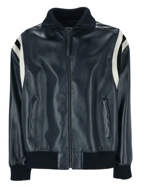 LOEWE panelled leather jacket Blue H526Y34L20