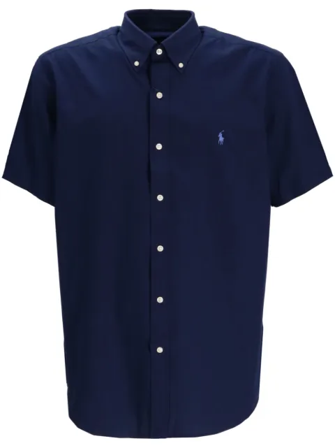 Polo Ralph Lauren logo-embroidered short-sleeve shirt Blue 710945315002