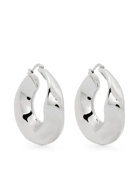 Jil Sander sculpted hoop earrings Silver J11VG0205P6959