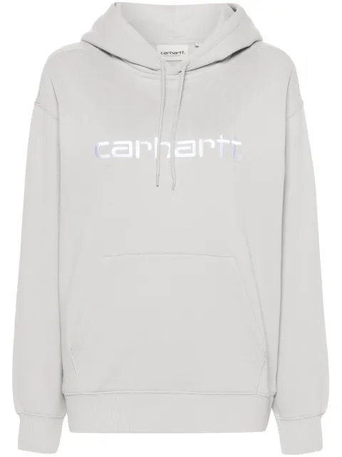 Carhartt WIP W' Hooded logo-embroidered hoodie Grey I033648