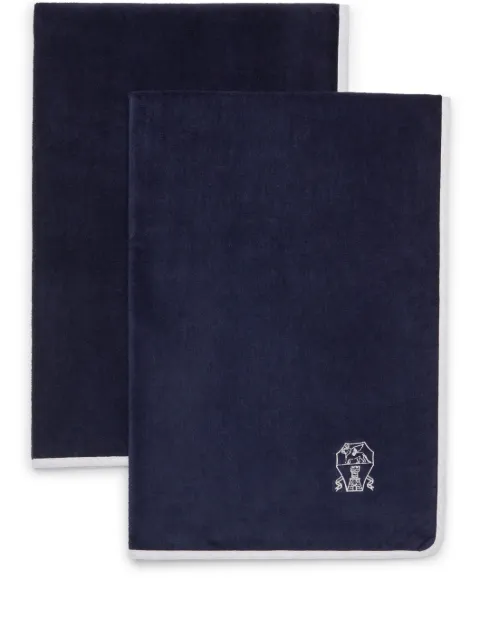 Brunello Cucinelli terry-cloth towels (set of two) Blue MLB925155C2425