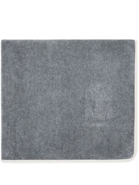 Brunello Cucinelli cotton beach towel Grey MLB925151C002