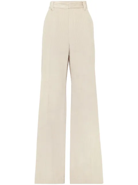 Brunello Cucinelli corduroy wide-leg trousers Neutrals MA180P8724C871
