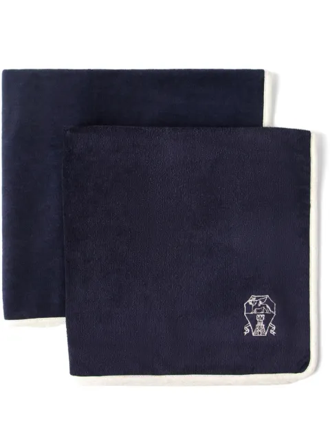 Brunello Cucinelli terry-cloth hand towels (set of two) Blue MLB925154C2425