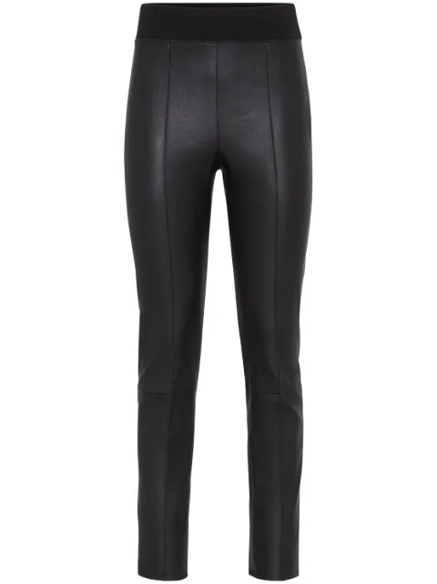 Brunello Cucinelli leather leggings Black M0V32P8788C200