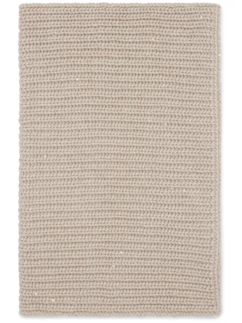 Brunello Cucinelli cashmere collar scarf Neutrals M32373979C9504