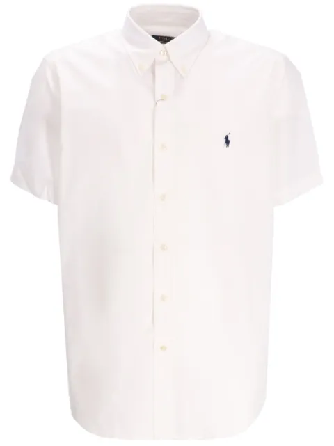 Polo Ralph Lauren logo-embroidered short-sleeve shirt White 710945315001