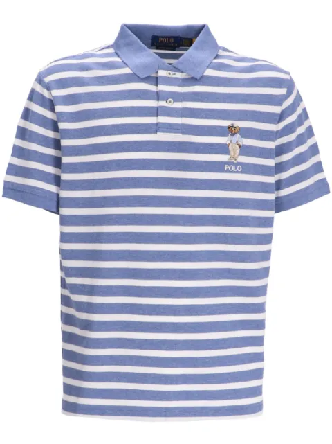Polo Ralph Lauren Polo Bear striped polo shirt Blue 710941863001