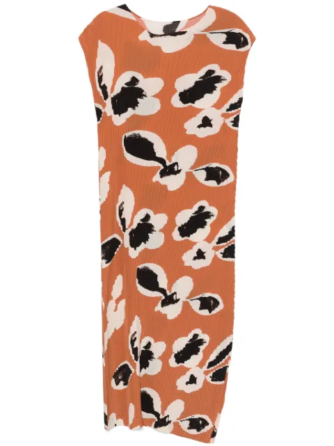 Issey Miyake Vigor maxi dress Brown IM48FH115