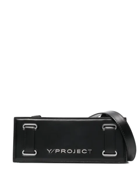 Y/Project mini accordion leather shoulder bag Black 620BA002