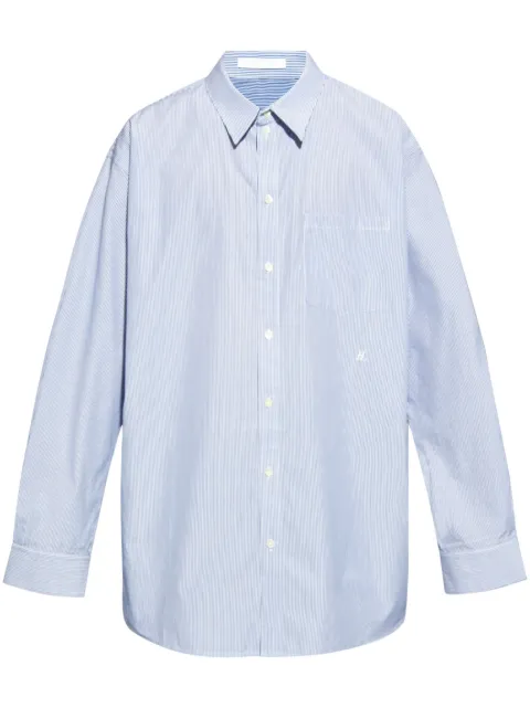 Helmut Lang striped cotton shirt Blue O05HM599