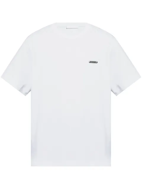 Helmut Lang logo plaque cotton T-shirt White O04HM598