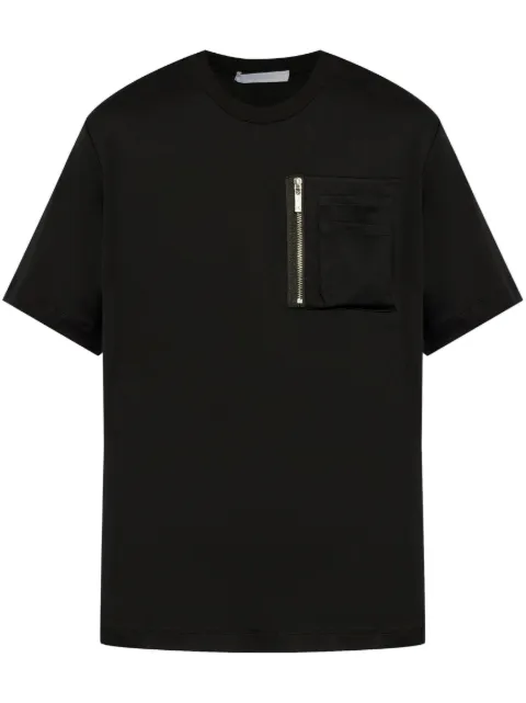 Helmut Lang zip pocket cotton T-shirt Black O04HM596