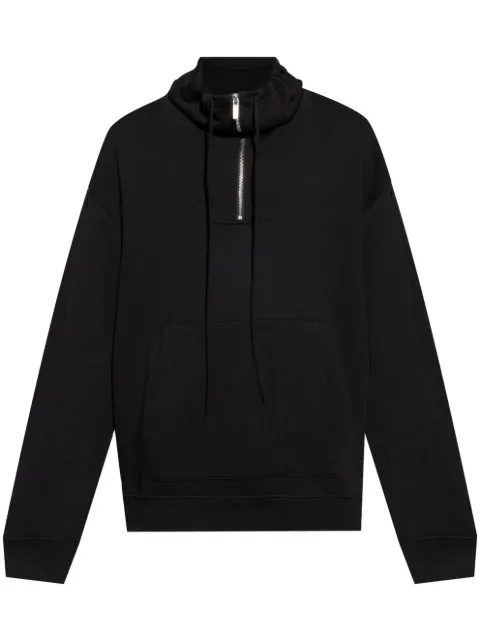Helmut Lang drawstring stand-up collar sweatshirt Black O04HM509