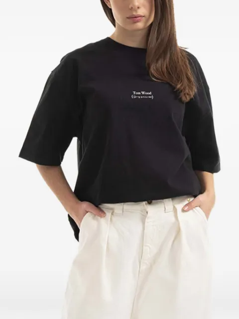 Tom Wood Adria short-sleeve T-shirt Black 22190975