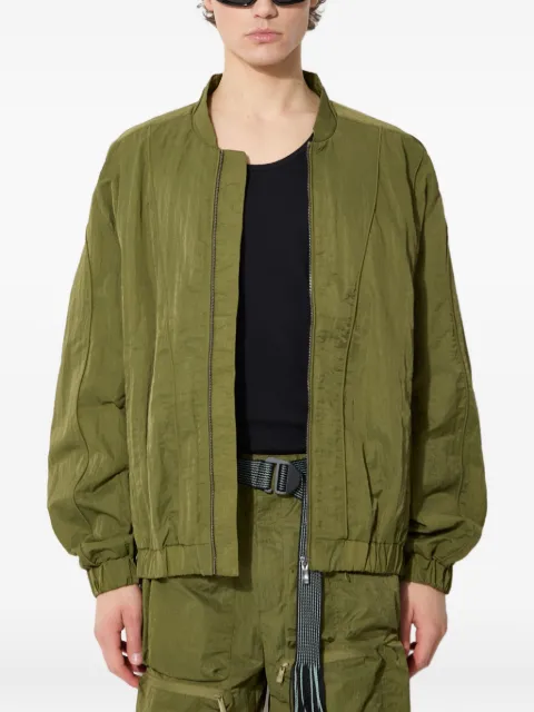 A.A. Spectrum panelled zip-up bomber jacket Green 81240503