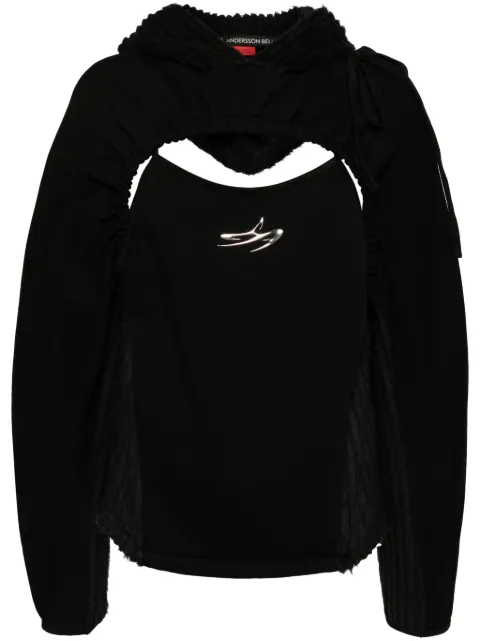 Andersson Bell x Ottolinger car printed hoodie Black ATB1193W