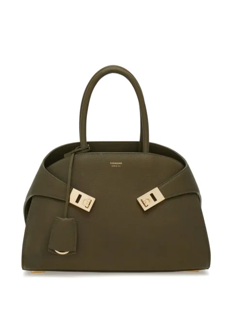 Ferragamo small Hug tote bag Green 777523