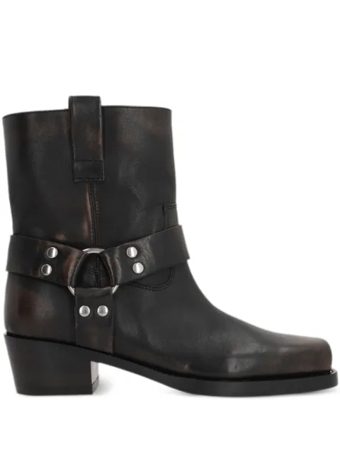 Paris Texas Roxy 45mm leather biker boots Black PX1386XLTHB
